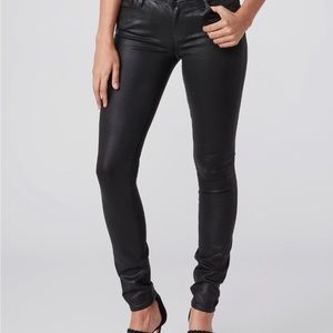 PAIGE Verdugo Ultra Skinny Black Fog Luxe Coating